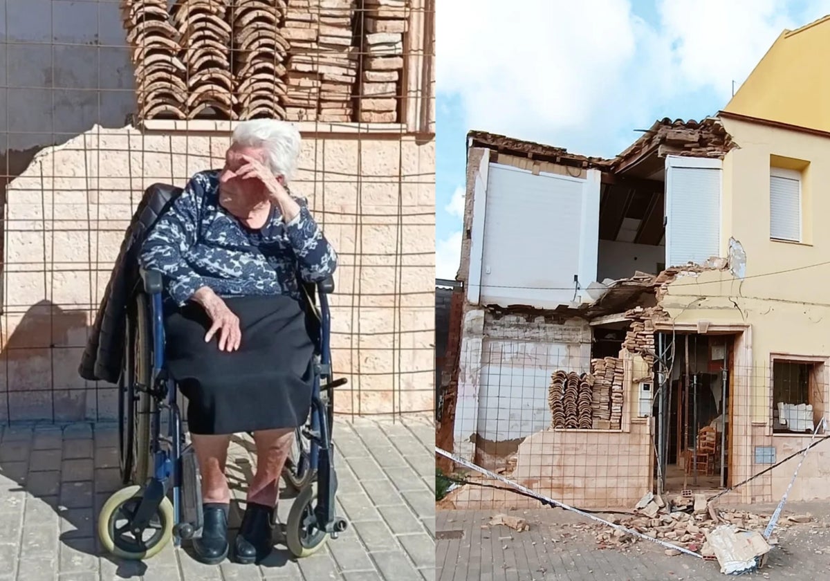 Imagen de Pepica y su casa destruida por la dana, siete meses después de la tragedia