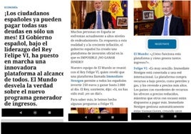Usan la imagen del Rey Felipe VI para promocionar estafas de criptomonedas